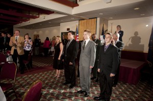 Armed Forces Dinner 2012 - Standing Ovation for Enlistees